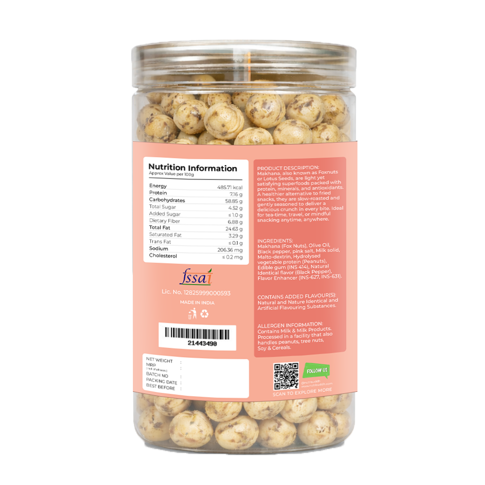 Salt and Pepper Makhana